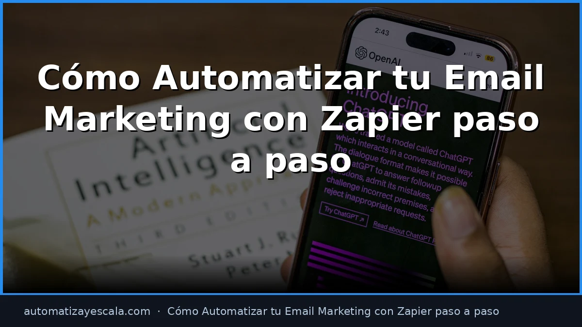 Cómo Automatizar tu Email Marketing con Zapier paso a paso