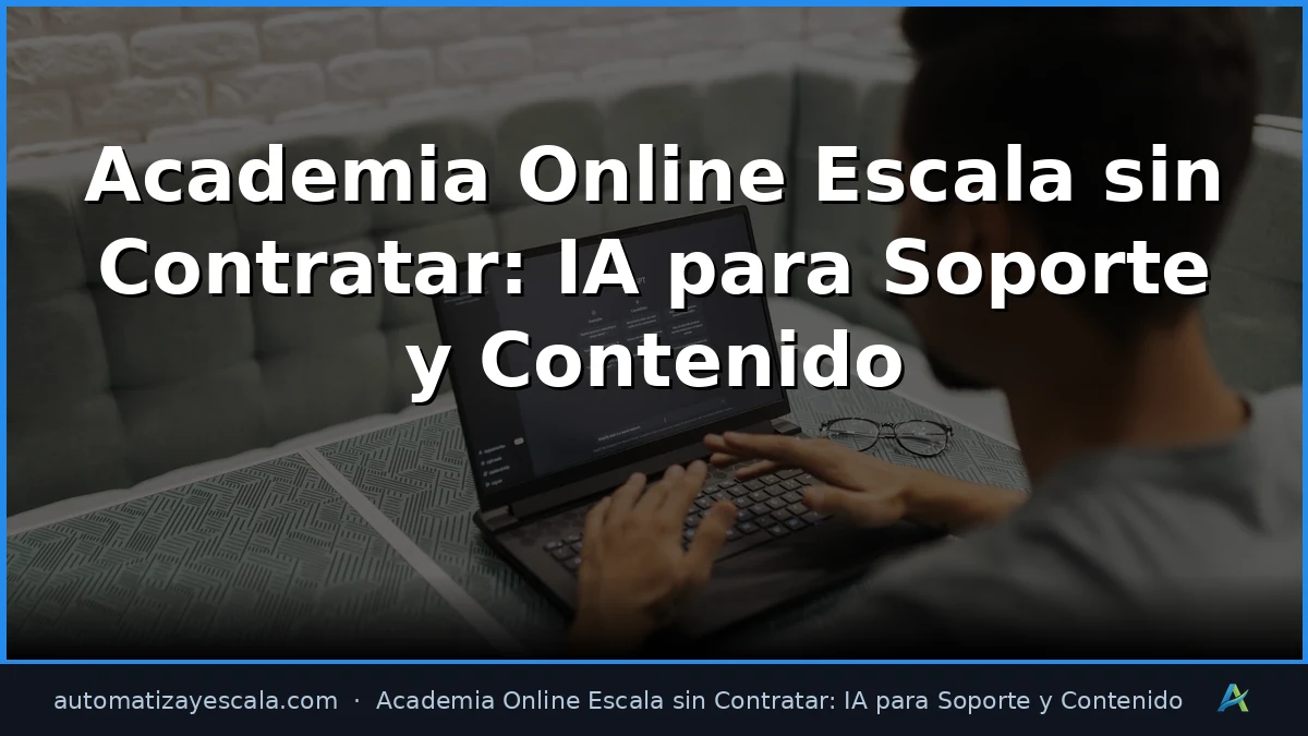 Academia Online Escala sin Contratar: IA para Soporte y Contenido