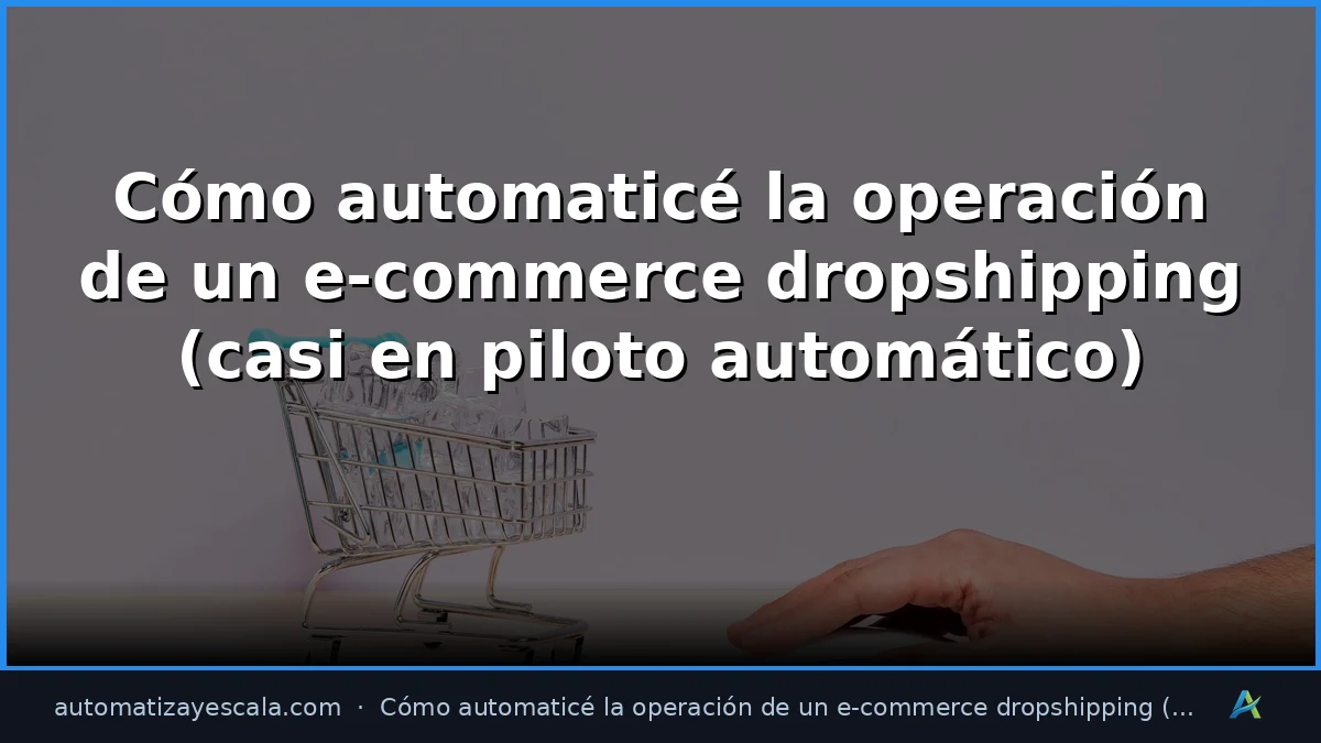 Cómo automaticé la operación de un e-commerce dropshipping (casi en piloto automático)