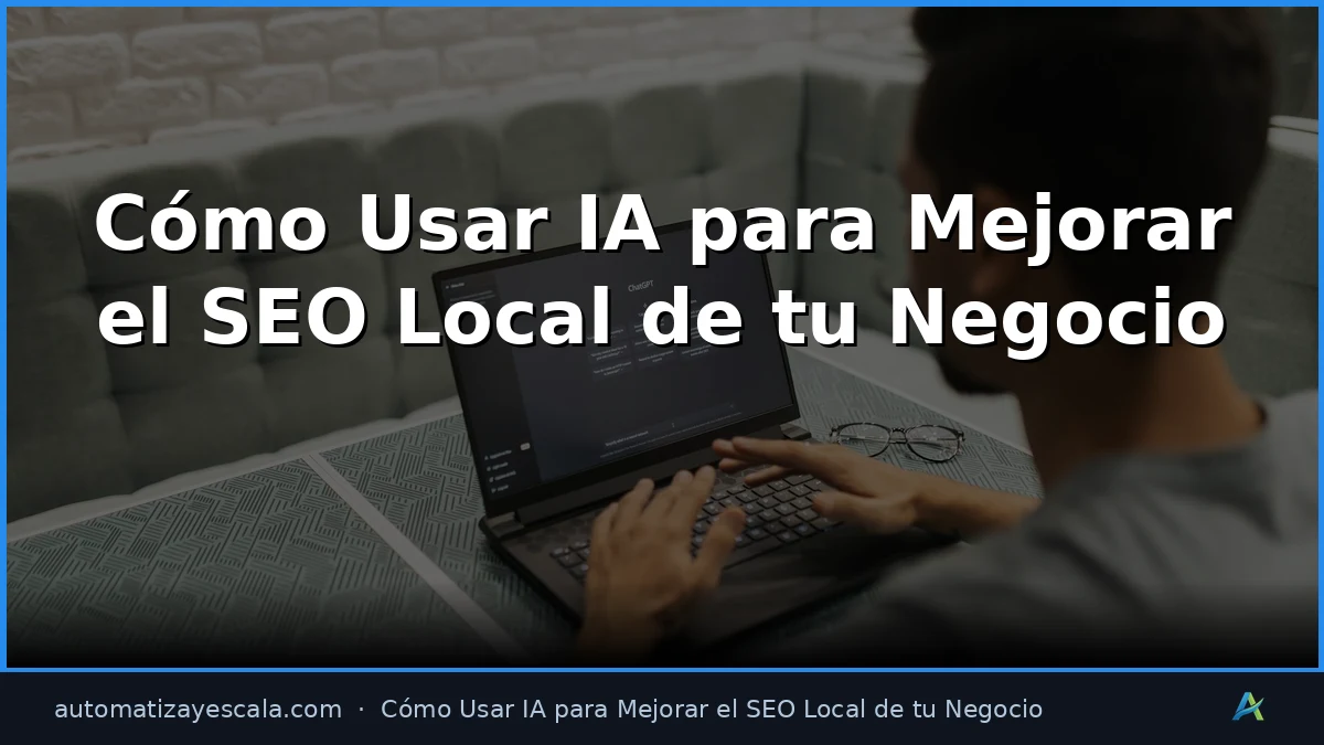 Cómo Usar IA para Mejorar el SEO Local de tu Negocio