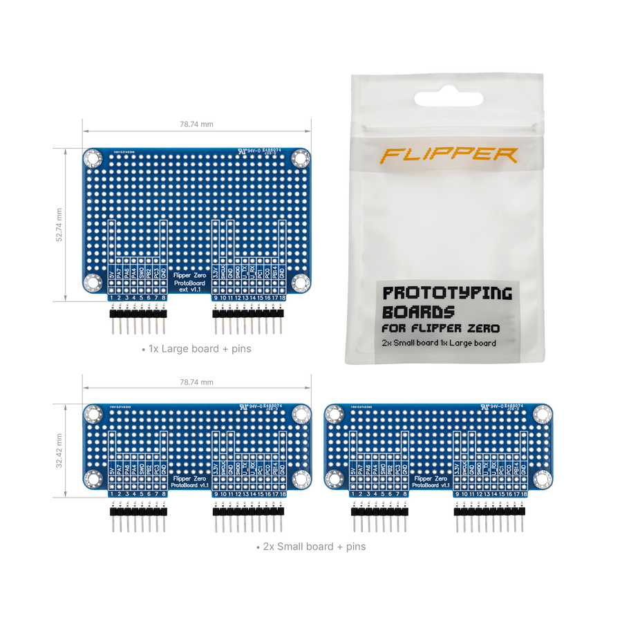 Placas de prototipado para Flipper Zero — imagen oficial del producto