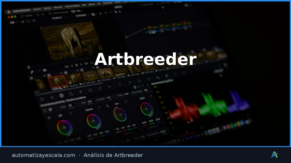 Artbreeder — interfaz y panel de control
