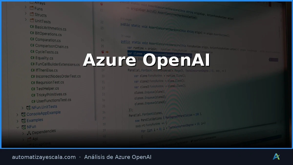 Azure OpenAI — interfaz y panel de control