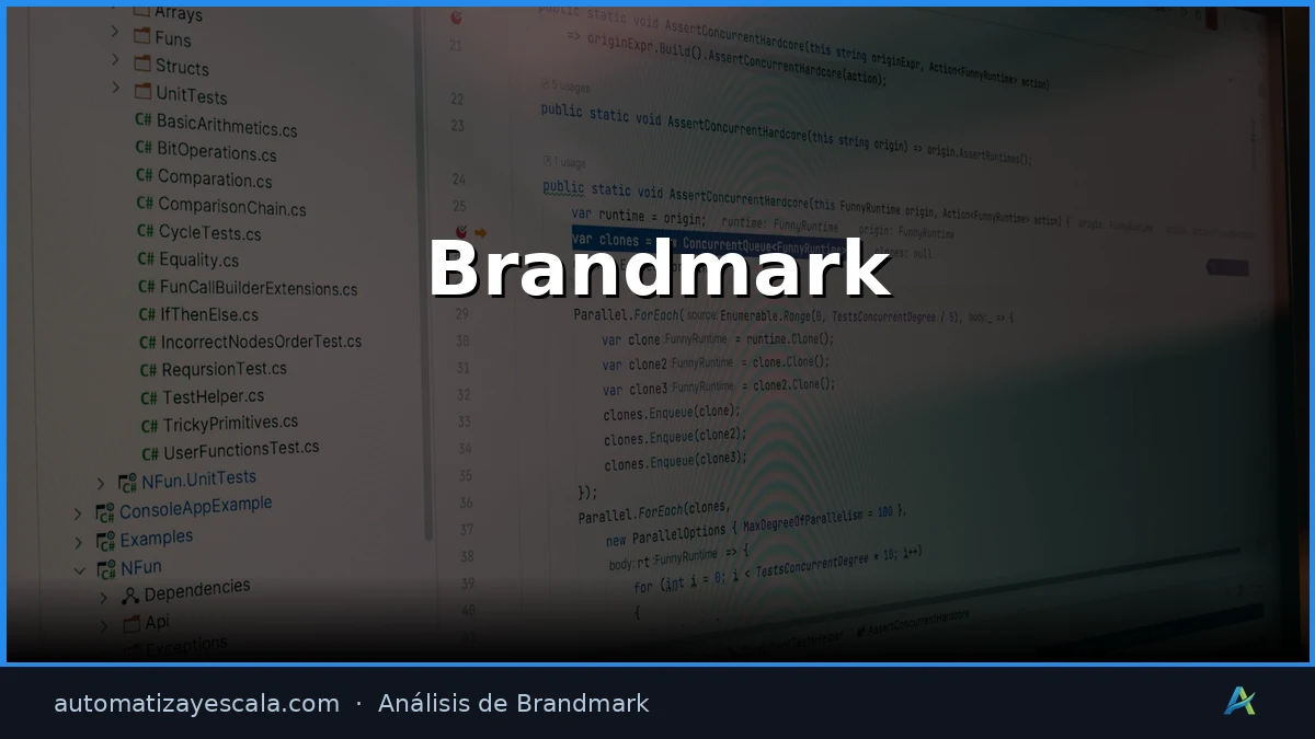 Brandmark — interfaz y panel de control
