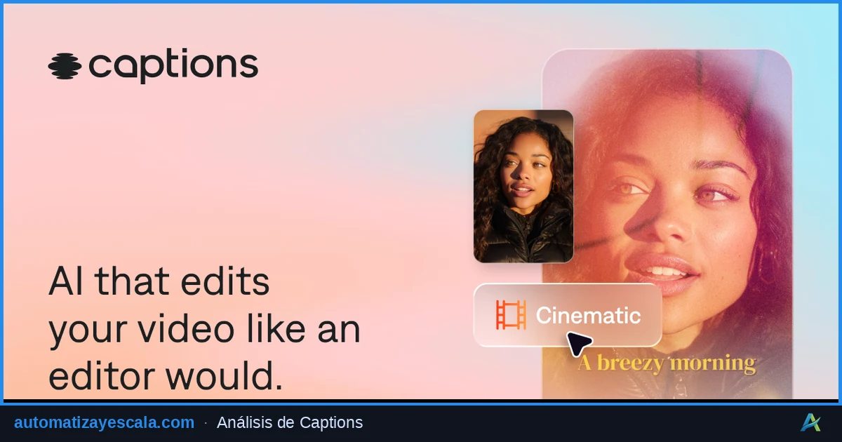 Captions — generación de vídeo con inteligencia artificial