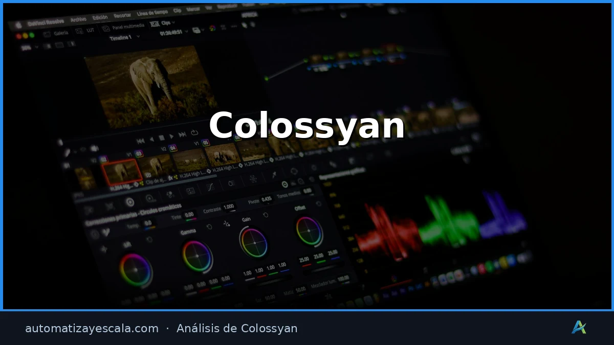 Colossyan — interfaz y panel de control
