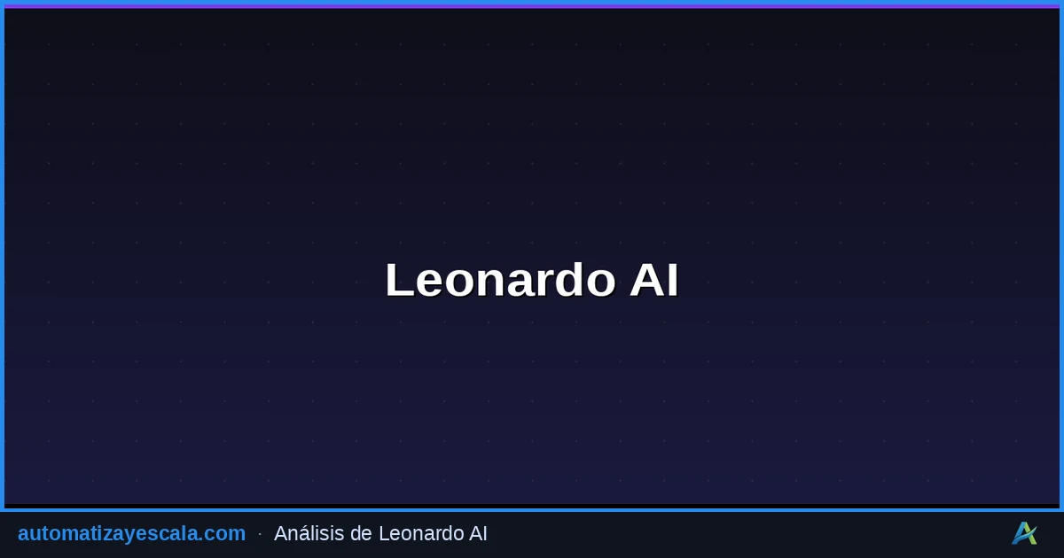 Leonardo AI — generación y edición de imágenes con IA