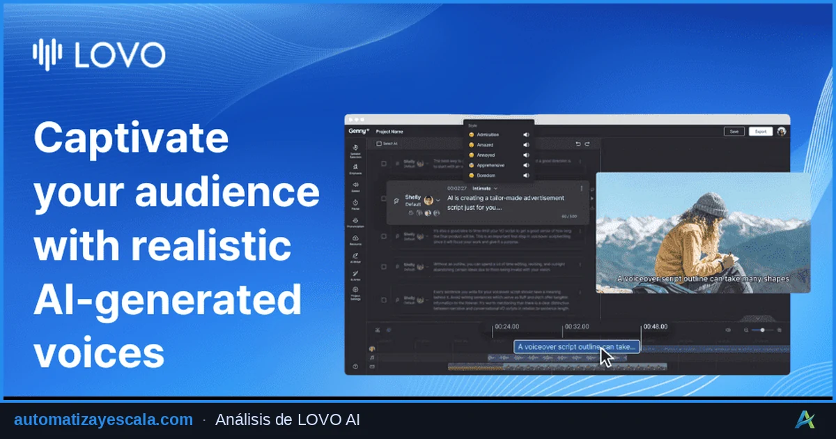 LOVO AI — síntesis de voz y audio con inteligencia artificial