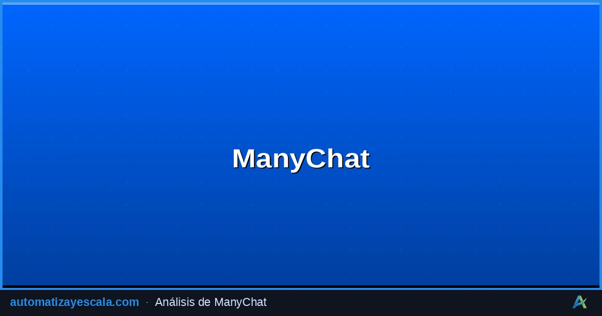 ManyChat — interfaz del asistente de inteligencia artificial
