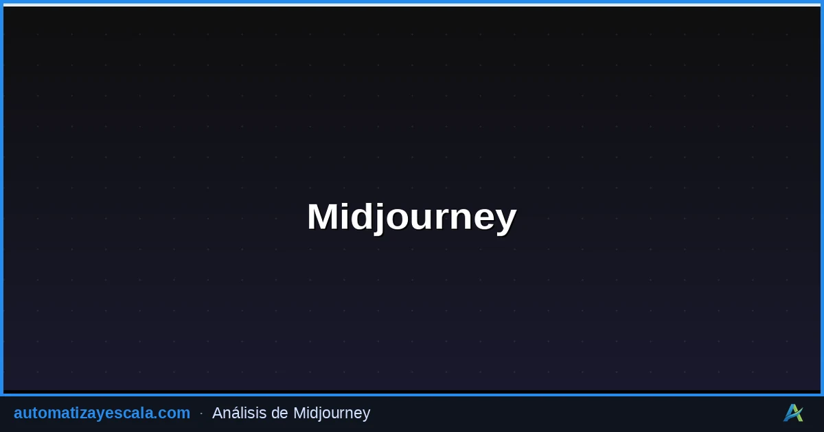 Midjourney — generación y edición de imágenes con IA