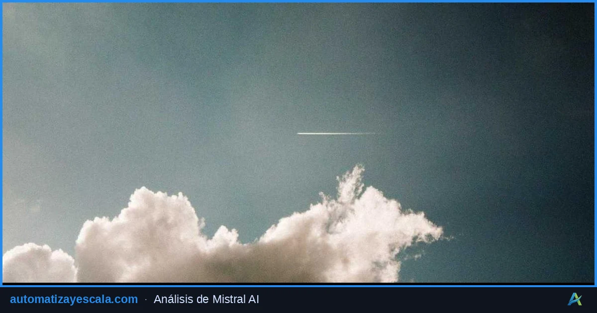 Mistral AI — interfaz del asistente de inteligencia artificial