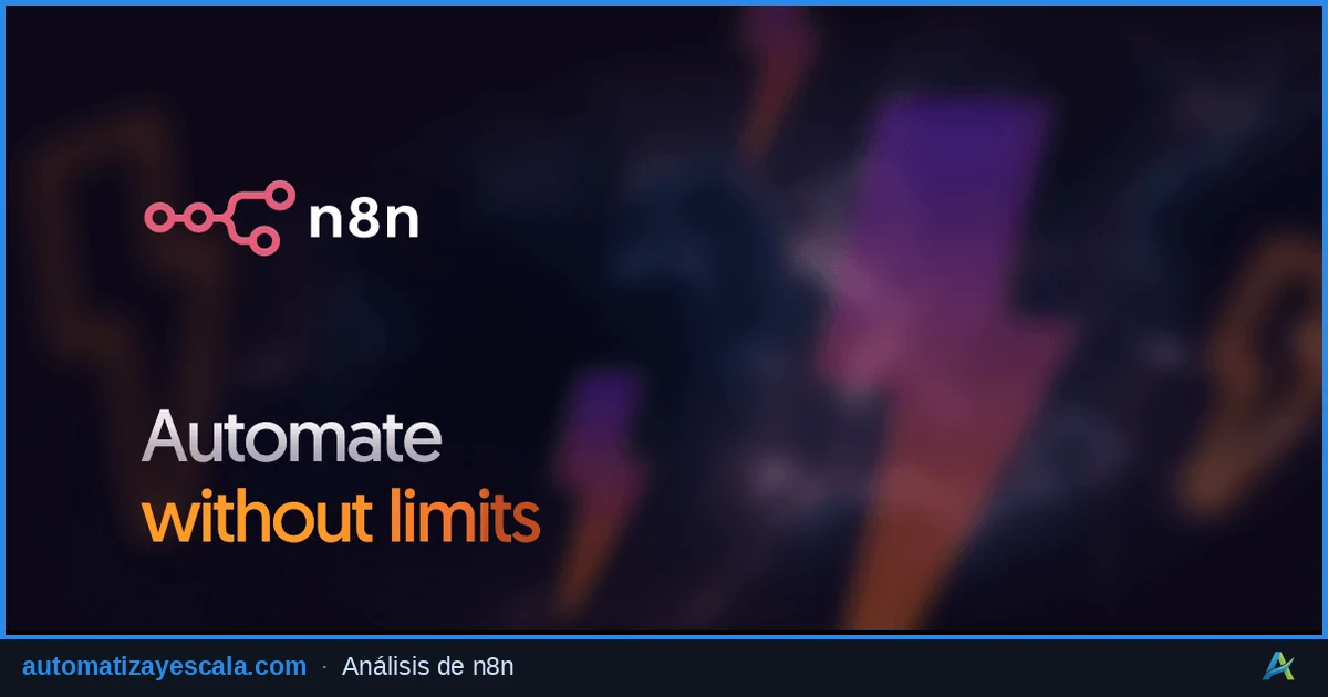 n8n — plataforma de automatización de flujos de trabajo