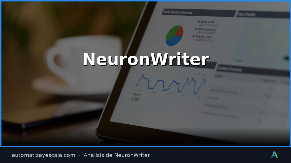 NeuronWriter — interfaz y panel de control