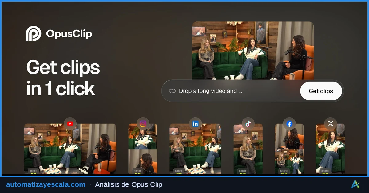 Opus Clip — generación de vídeo con inteligencia artificial