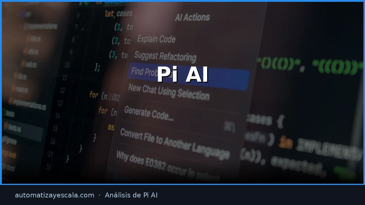 Pi AI — interfaz y panel de control