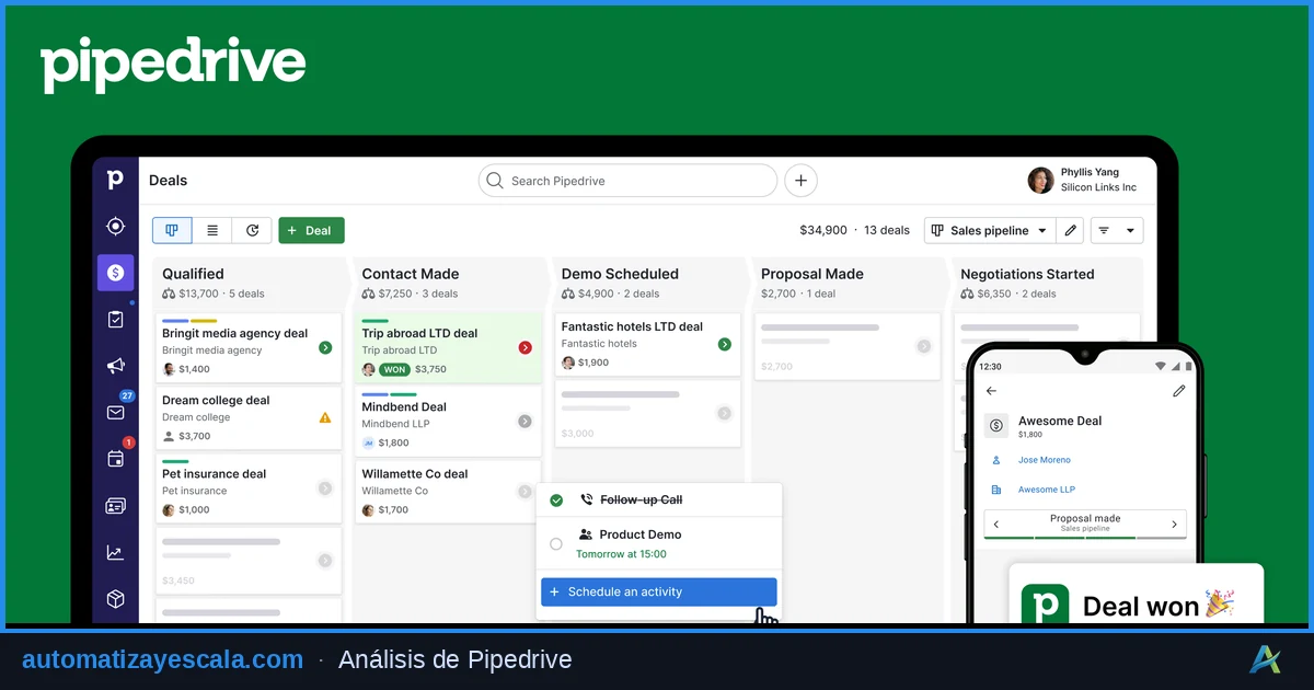 Pipedrive — CRM y gestión de ventas