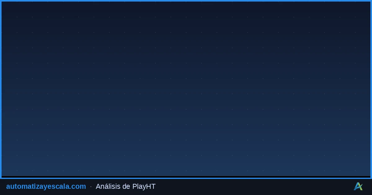 PlayHT — síntesis de voz y audio con inteligencia artificial