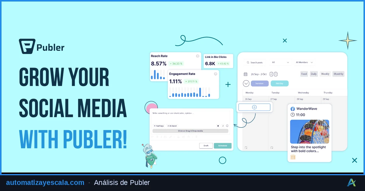 Publer — plataforma de marketing y automatización