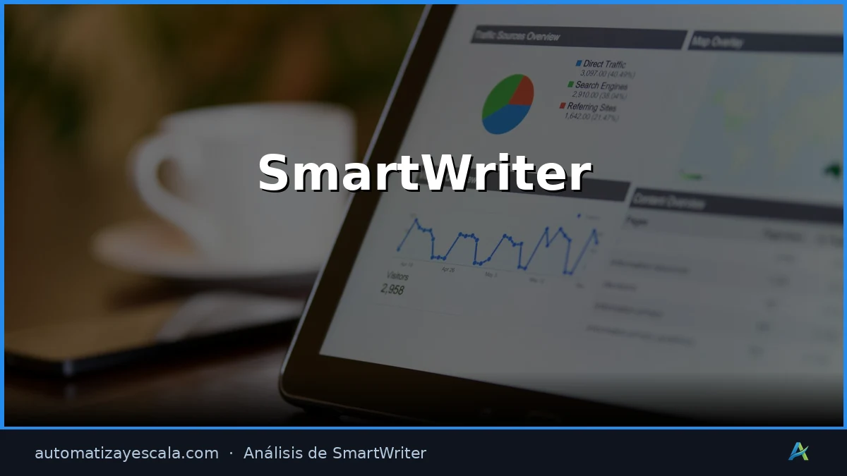 SmartWriter — interfaz y panel de control