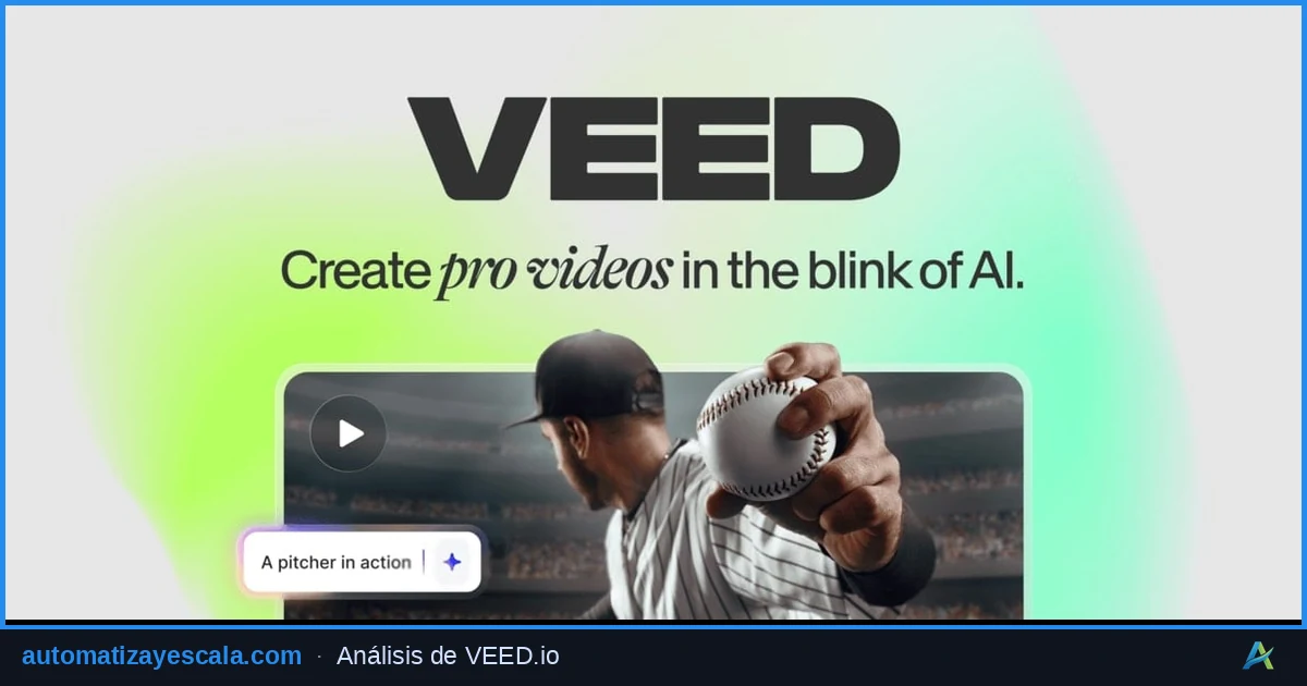 VEED.io — generación de vídeo con inteligencia artificial
