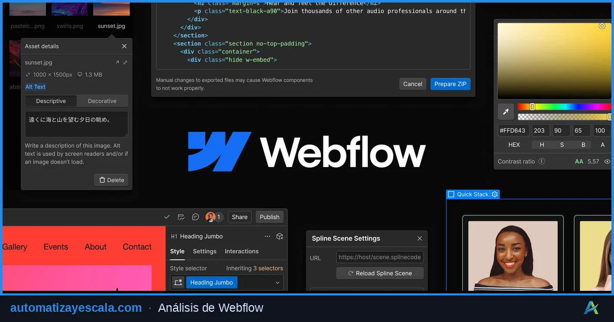 Webflow: El Constructor Web Profesional sin Código en 2026 — plataforma de desarrollo sin código