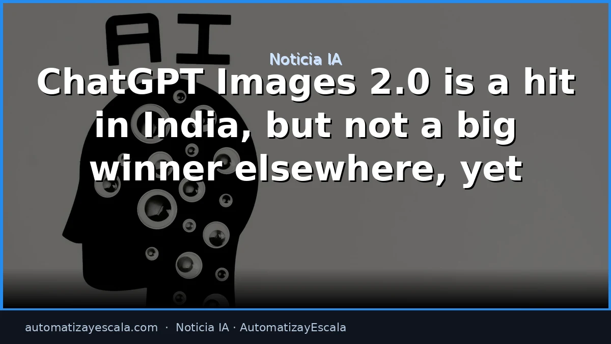 ChatGPT Images 2.0 arrasa en India pero aún no despega globalmente