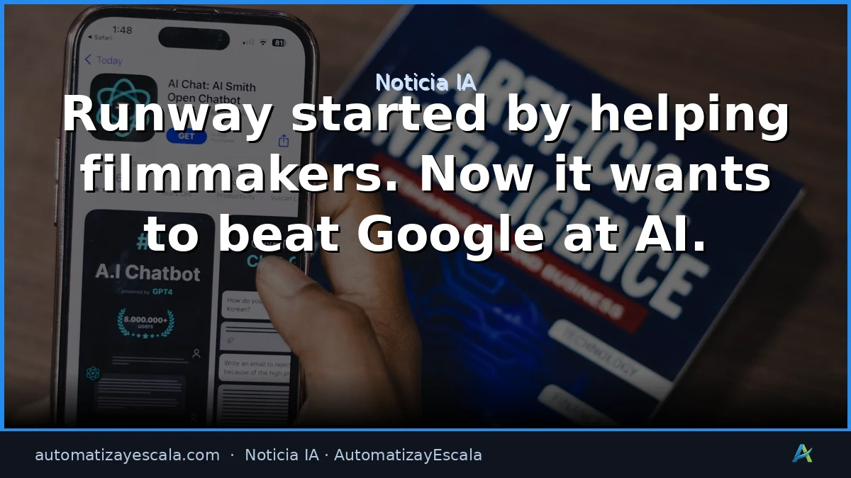 Runway desafía a Google: el futuro del vídeo IA nace fuera de los gigantes tecnológicos